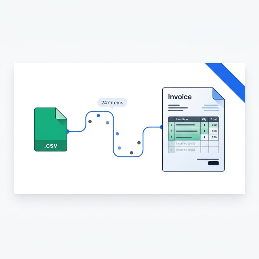 How to Import CSV & Excel Data into Invoices: Bulk Billing Guide (2026)