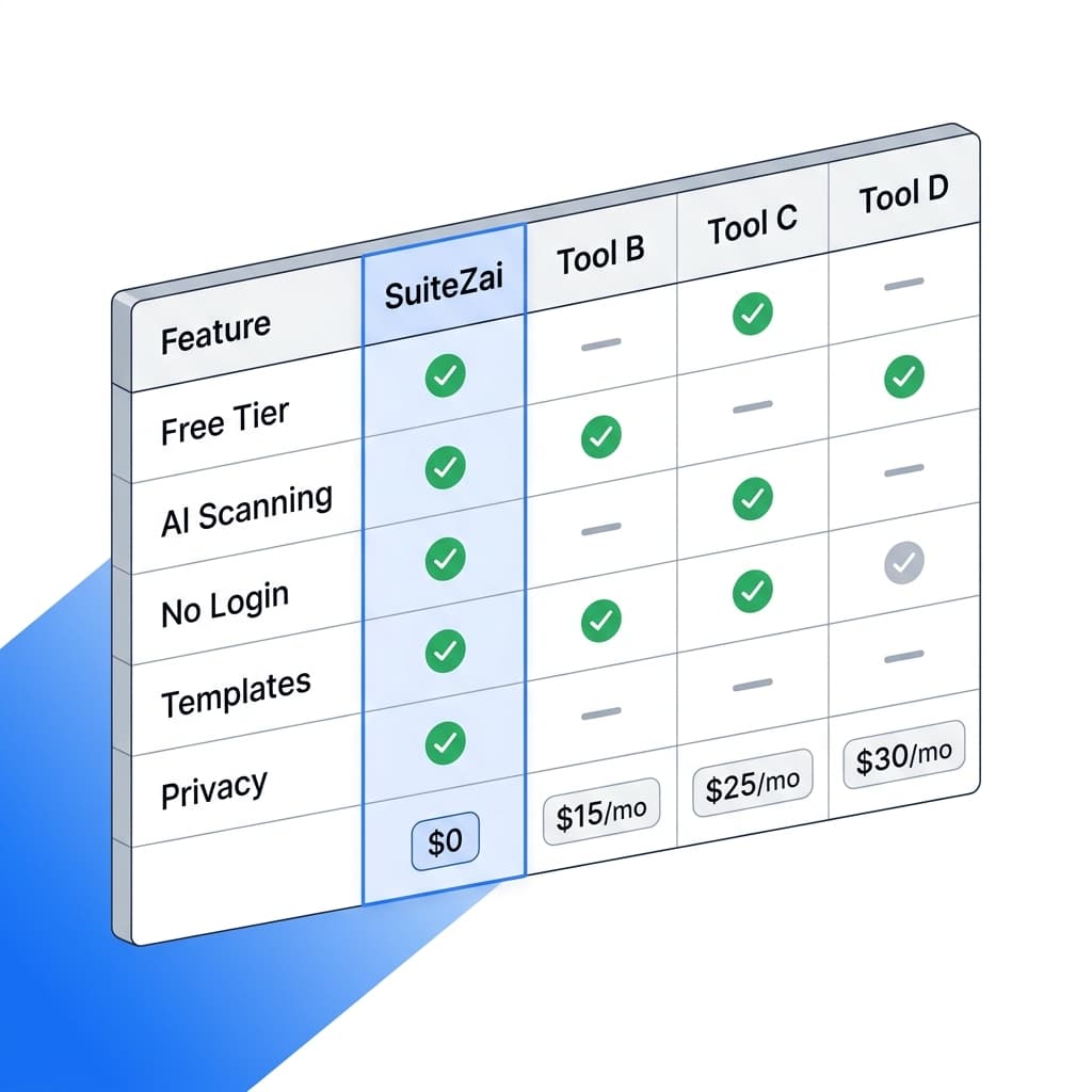 SuiteZai vs Other Invoice Generators: Honest Comparison (2026)